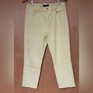 LRL yellow capri jeans